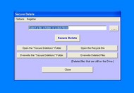 Secure Deletions screenshot